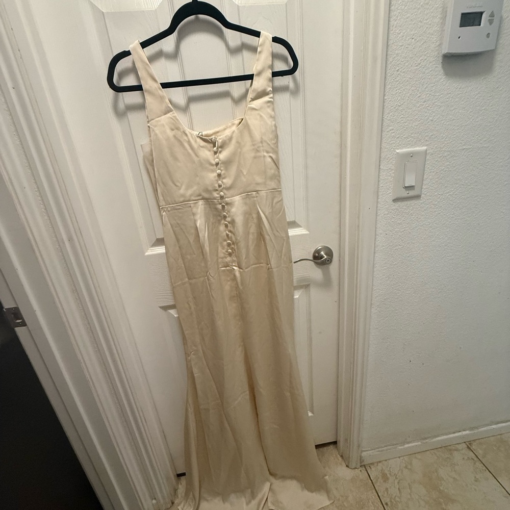 Fashion Nova Cream Maxi Dress